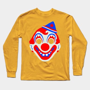 Vintage Halloween Clown Mask Long Sleeve T-Shirt